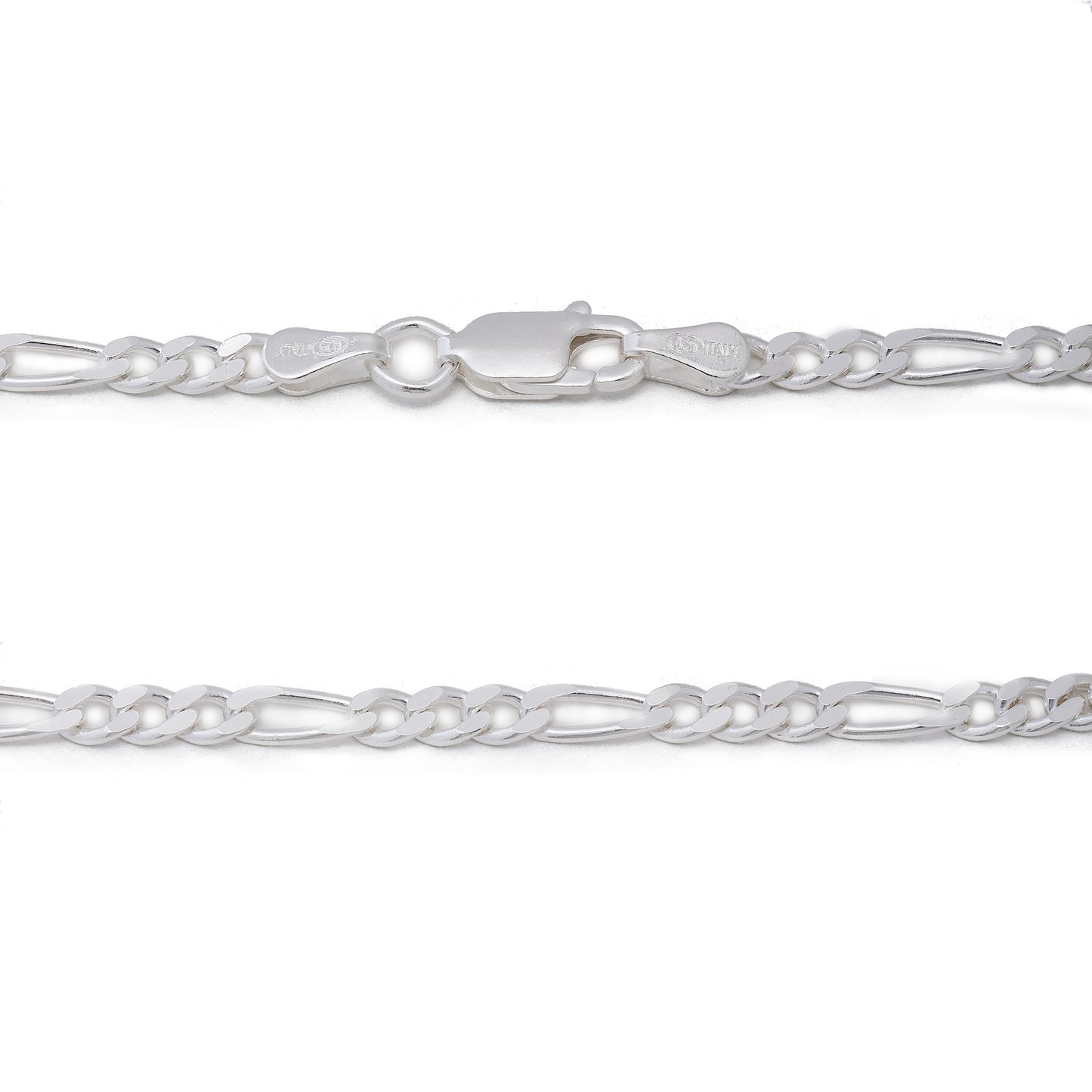 3MM Sterling Silver Figaro Chain For Men and Women