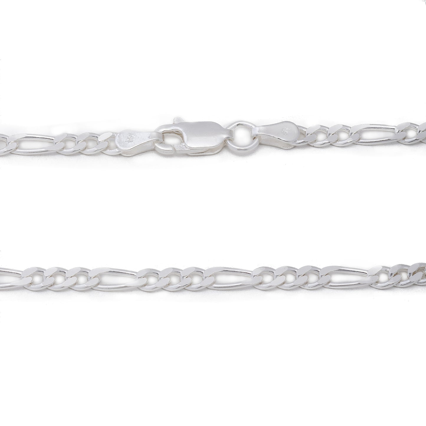 3MM Sterling Silver Figaro Chain For Men and Women