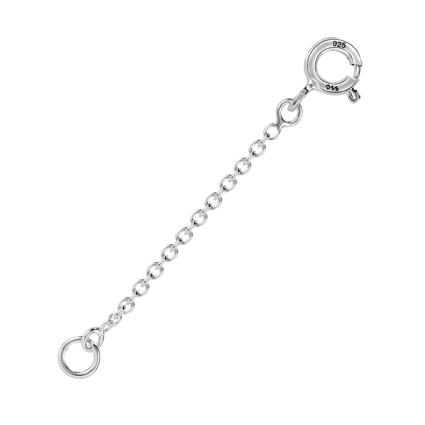 925 Sterling Silver 1.2MM-Extender Chain - 1" to 6" Inch Super Thin & Strong With 5MM End Ring …