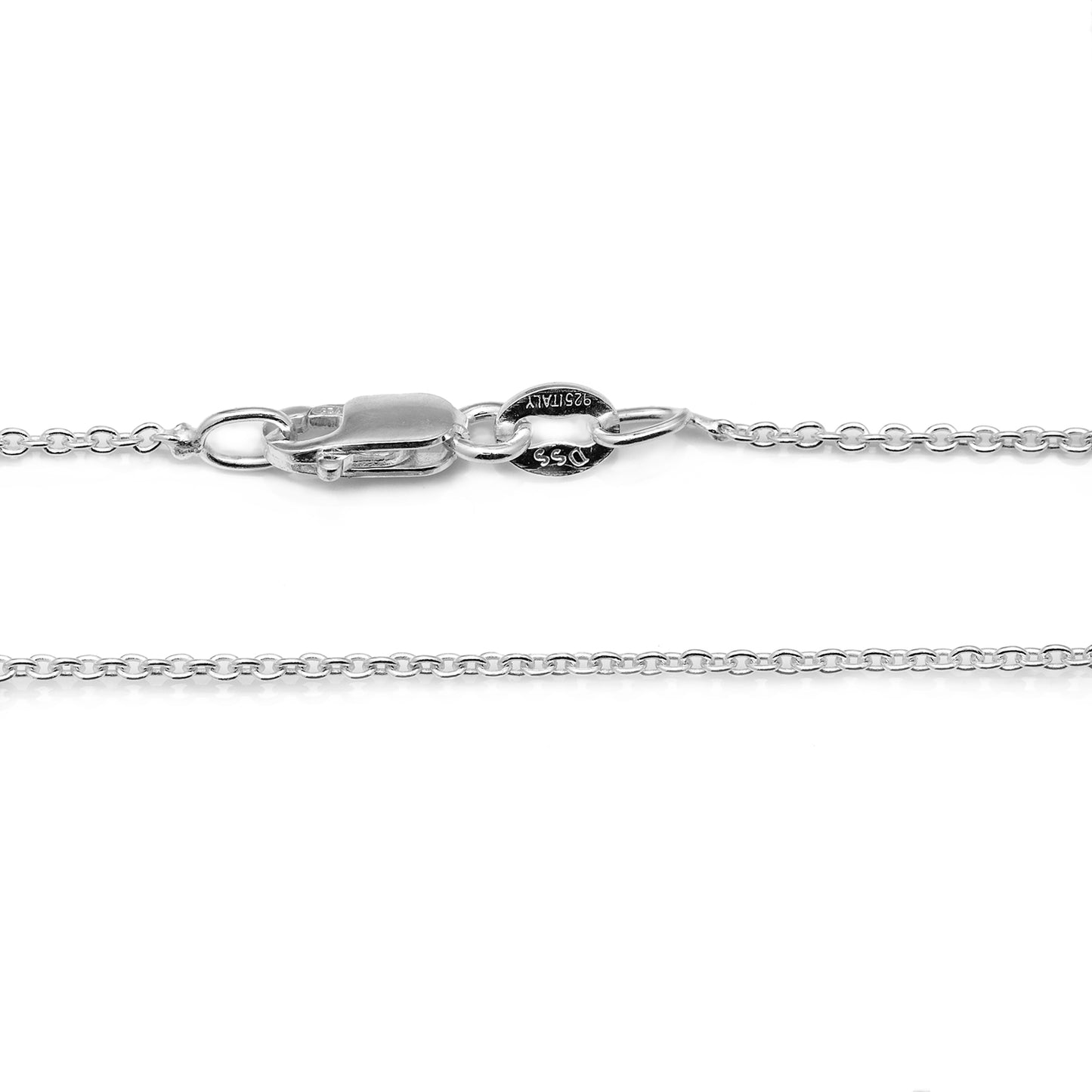 925 Sterling Silver Cable .8MM Chain with a Lobster Claw Clasp 16-30"