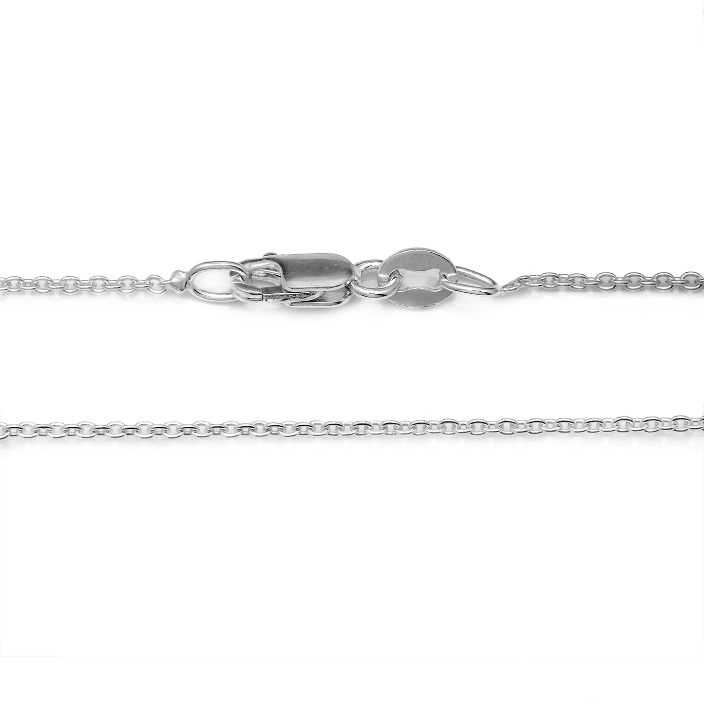 925 Sterling Silver Cable .8MM Chain with a Lobster Claw Clasp 16-30"
