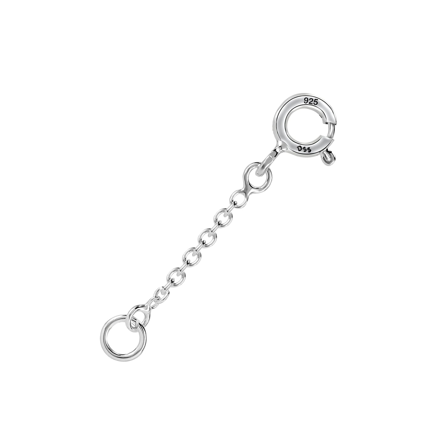 925 Sterling Silver 1.2MM-Extender Chain - 1" to 6" Inch Super Thin & Strong With 5MM End Ring …