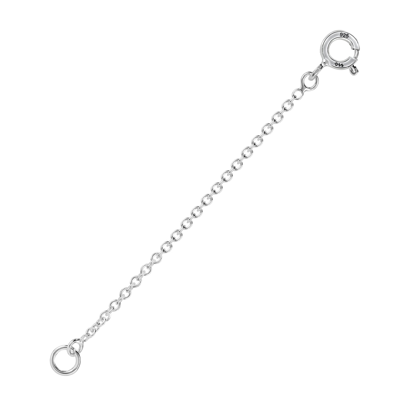 925 Sterling Silver 1.2MM-Extender Chain - 1" to 6" Inch Super Thin & Strong With 5MM End Ring …