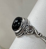 Sterling Silver and Onyx Ring