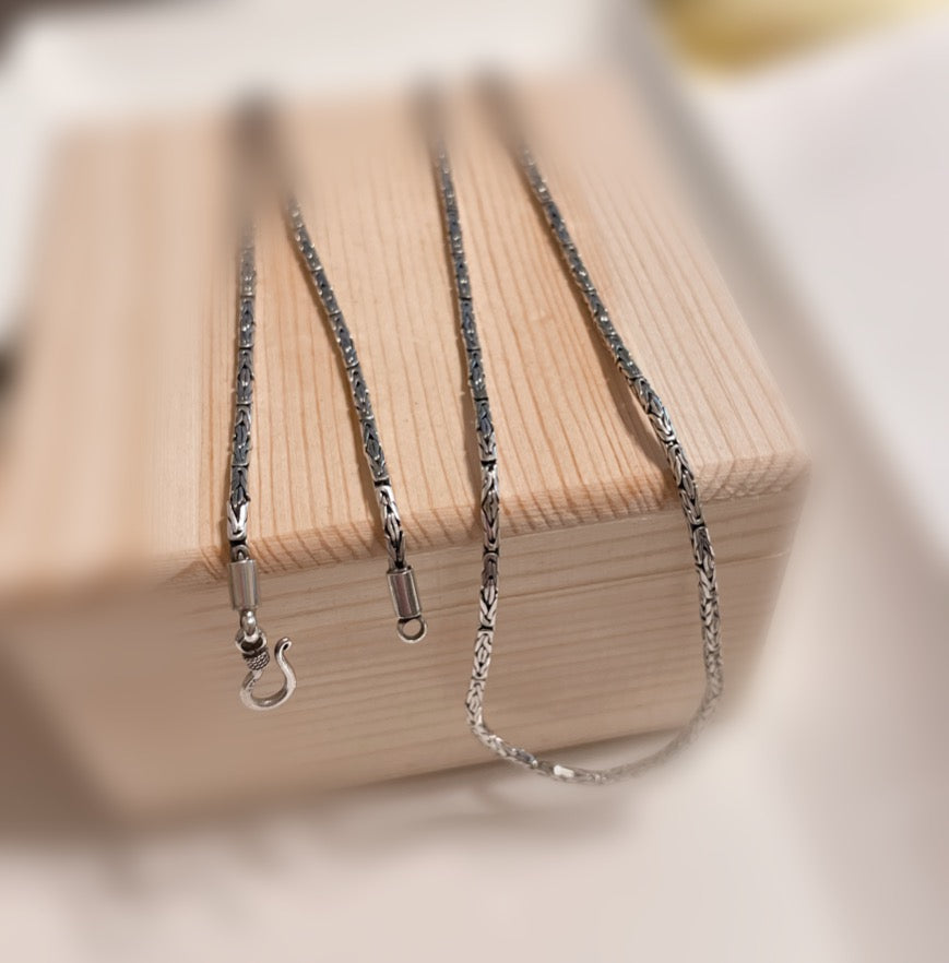 Sterling Silver Bali Chain 2mm--30"