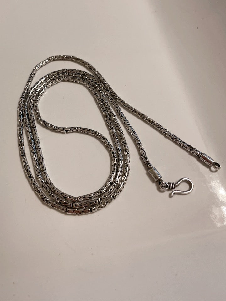 Sterling Silver Bali Chain 2mm--30"