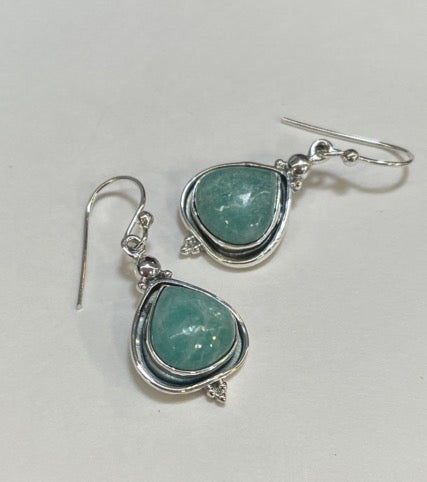 Amazonite Sterling Silver Earrings