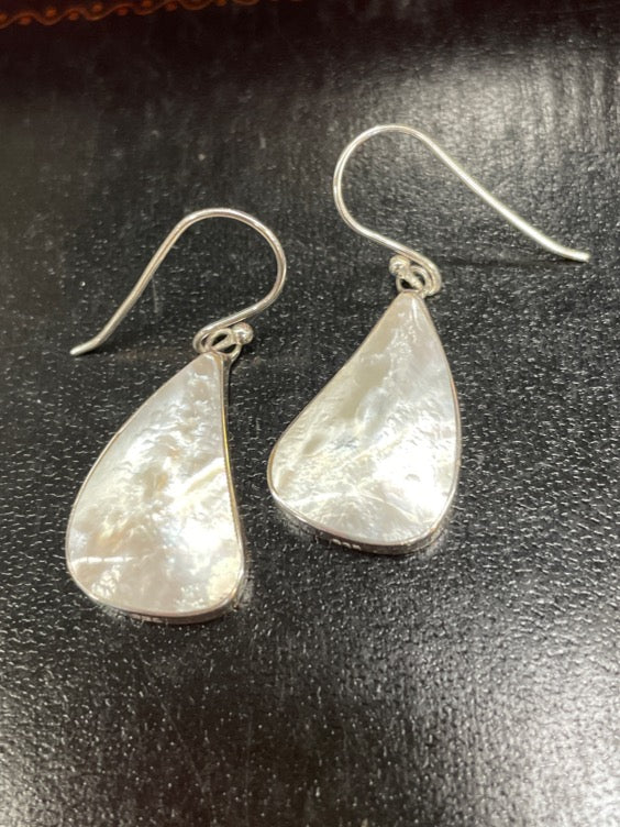 Mother of Pear Sterling Silver Earrings
