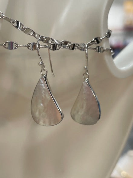 Mother of Pear Sterling Silver Earrings