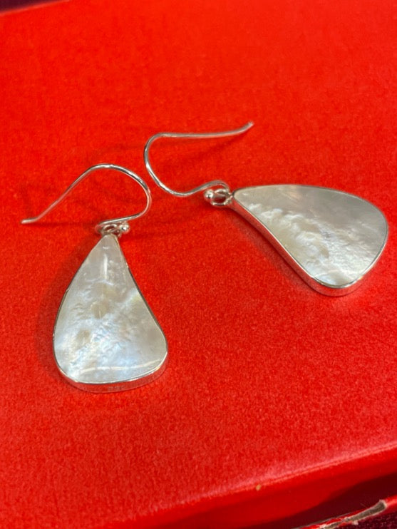 Mother of Pear Sterling Silver Earrings