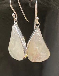 Mother of Pear Sterling Silver Earrings