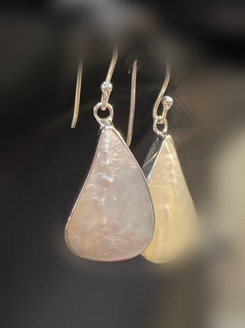 Mother of Pear Sterling Silver Earrings