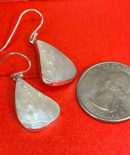 Mother of Pear Sterling Silver Earrings