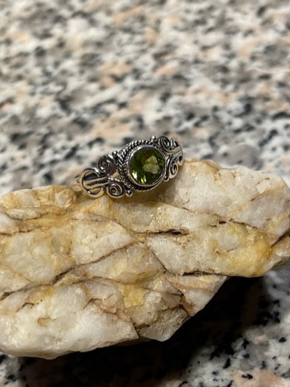 Peridot Sterling Silver Ring
