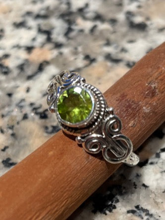 Peridot Sterling Silver Ring
