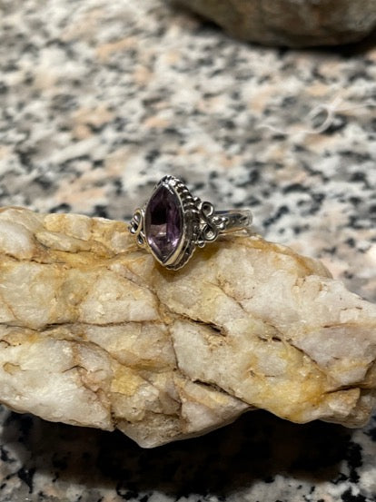 Amethyst Sterling Silver Ring