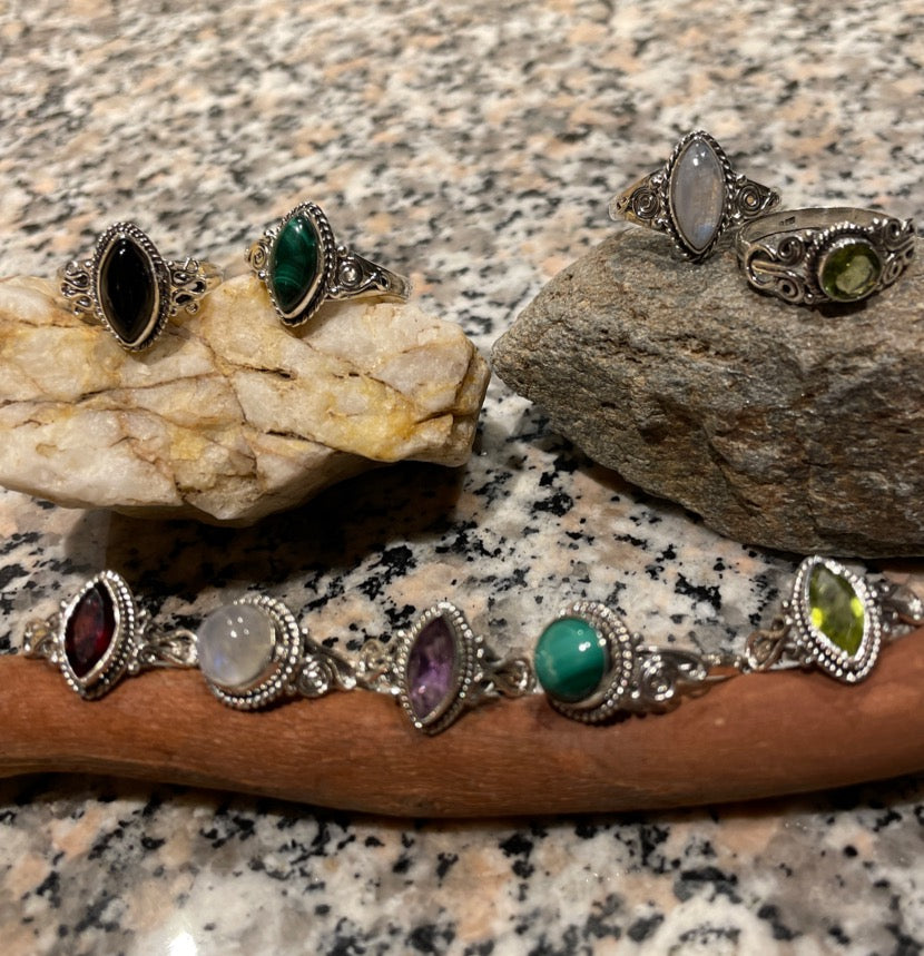 Onyx Sterling Silver Ring