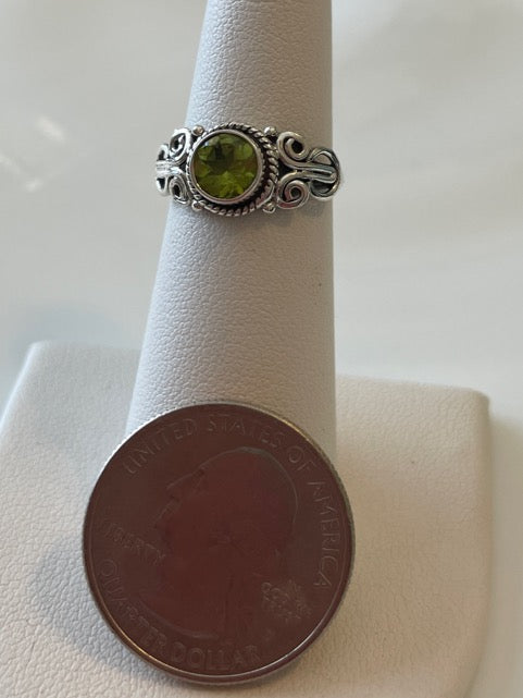 Peridot Sterling Silver Ring