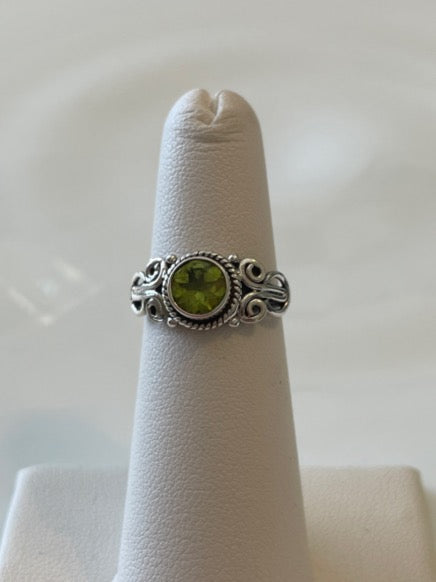 Peridot Sterling Silver Ring