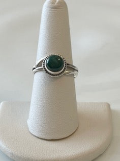 Malachite Sterling Silver Ring