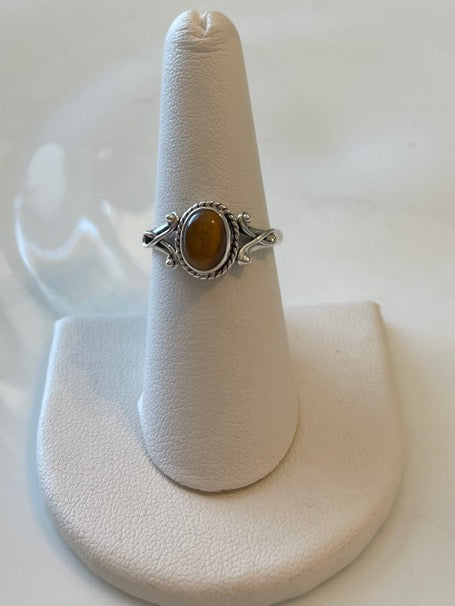 Sterling Silver Tiger's Eye Ring