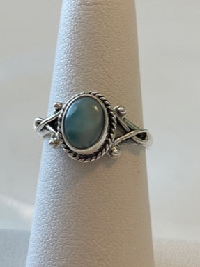 Larimar Sterling Silver Ring