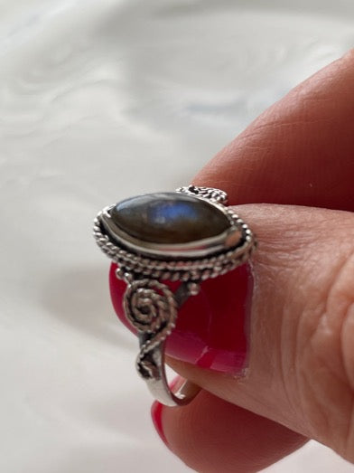 Labradorite Sterling Silver Ring