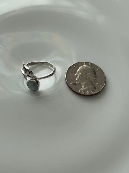 Larimar Sterling Silver Ring