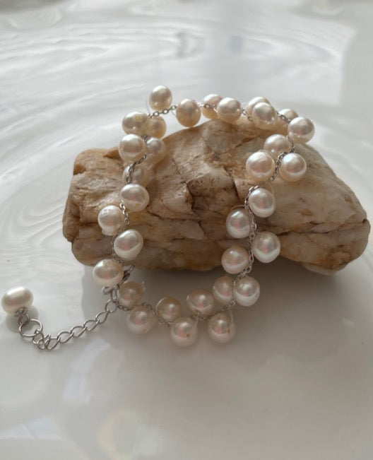 Freshwater Pearl Bracelet 7" with 1" extender
