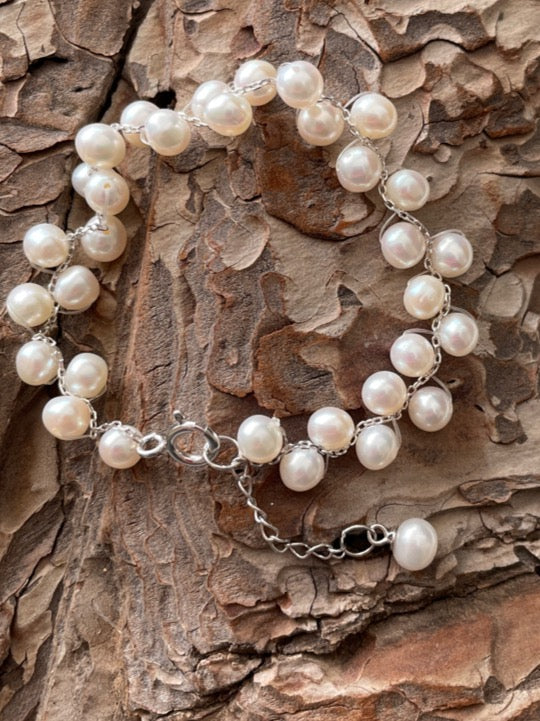Freshwater Pearl Bracelet 7" with 1" extender