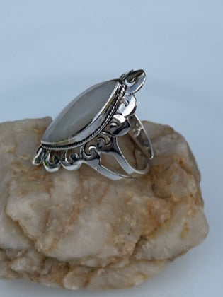 Mother of Pearl Sterling Silver Ring