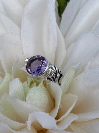 Amethyst Sterling Silver Ring