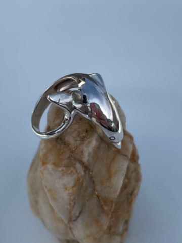 Sterling Silver Dolphin Ring