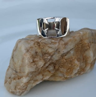 Sterling Silver Open Cross Ring