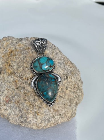 Turquoise Sterling Silver Pendant