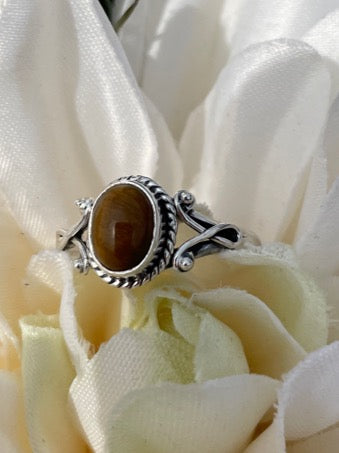 Sterling Silver Tiger's Eye Ring