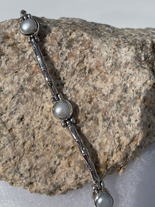 Sterling Silver Fresh Water Pearl Bracelet