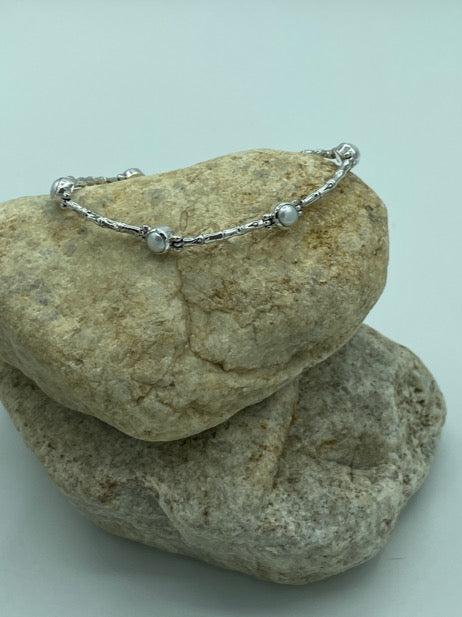 Sterling Silver Fresh Water Pearl Bracelet