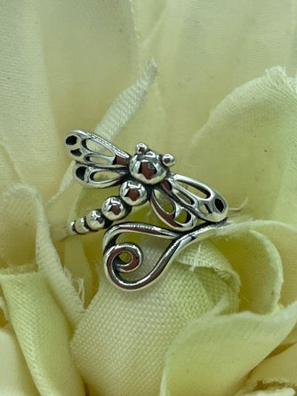 Dragonfly Sterling Silver Ring