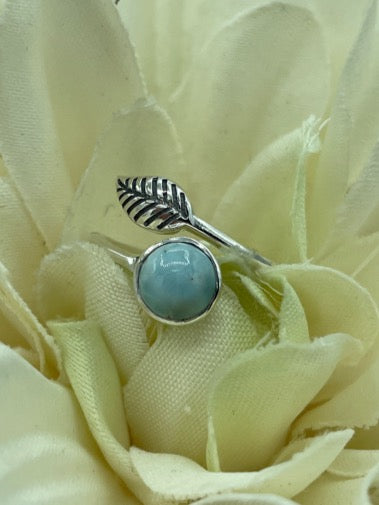 Larimar Sterling Silver Ring