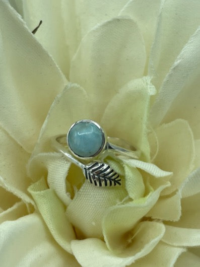 Larimar Sterling Silver Ring