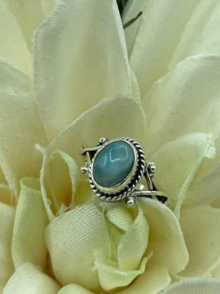 Larimar Sterling Silver Ring