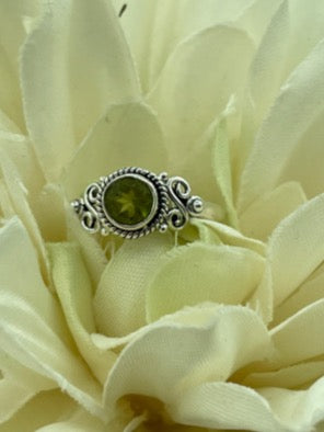 Peridot Sterling Silver Ring