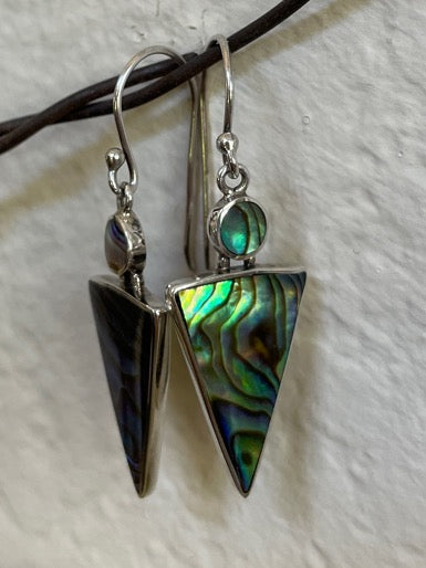 Abalone Sterling Silver Earrings