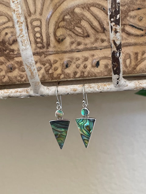 Abalone Sterling Silver Earrings