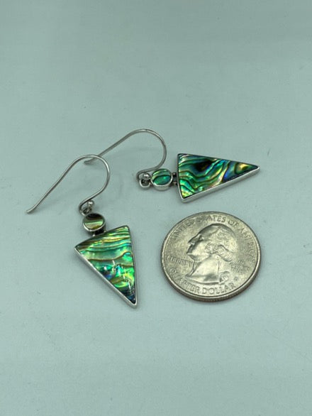 Abalone Sterling Silver Earrings