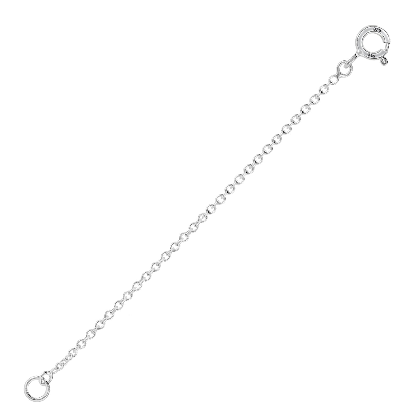 925 Sterling Silver 1.2MM-Extender Chain - 1" to 6" Inch Super Thin & Strong With 5MM End Ring …