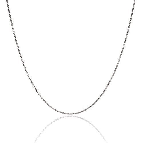 925 Sterling Silver Rope Chain 1.5MM 16-36 Inch
