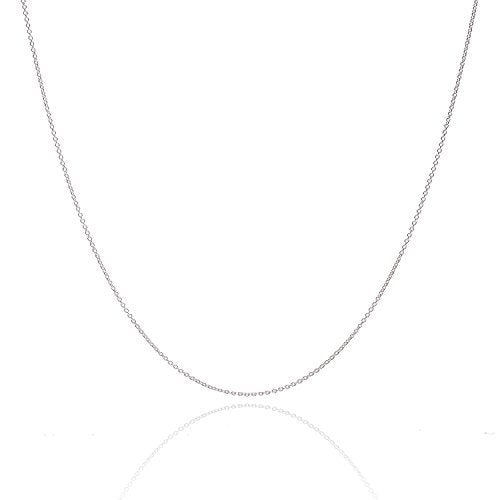 925 Sterling Silver Cable .8MM Chain with a Lobster Claw Clasp 16-30"