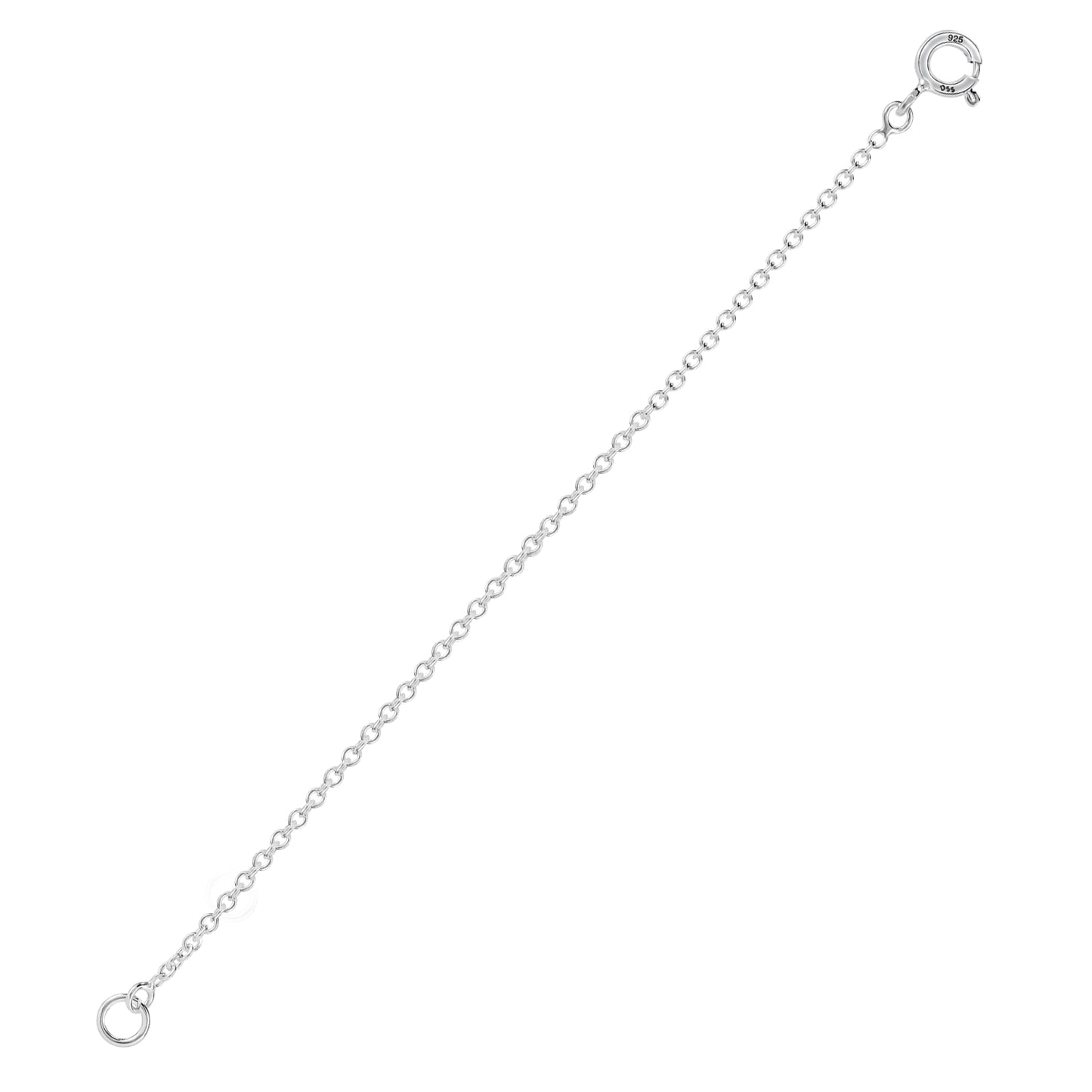 925 Sterling Silver 1.2MM-Extender Chain - 1" to 6" Inch Super Thin & Strong With 5MM End Ring …
